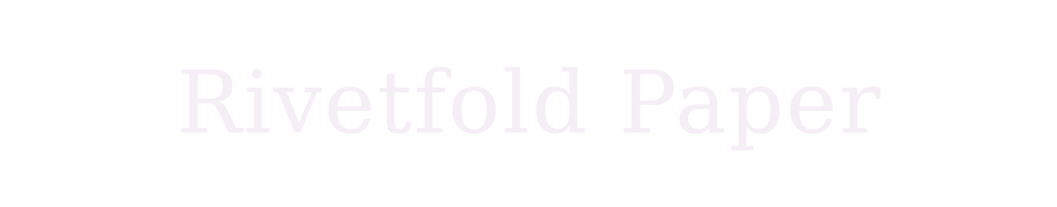 Rivetfold Paper